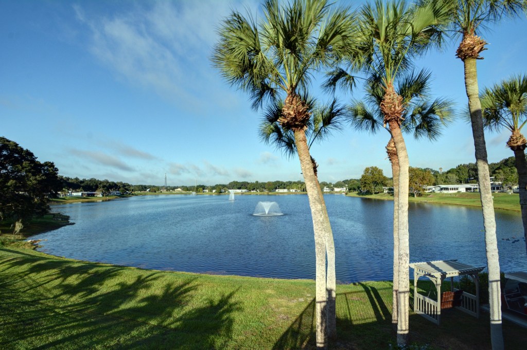 water on golf course