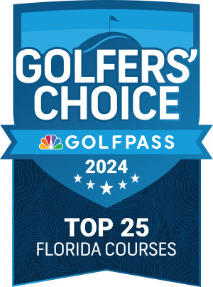 Golfers' choice top 25 badge